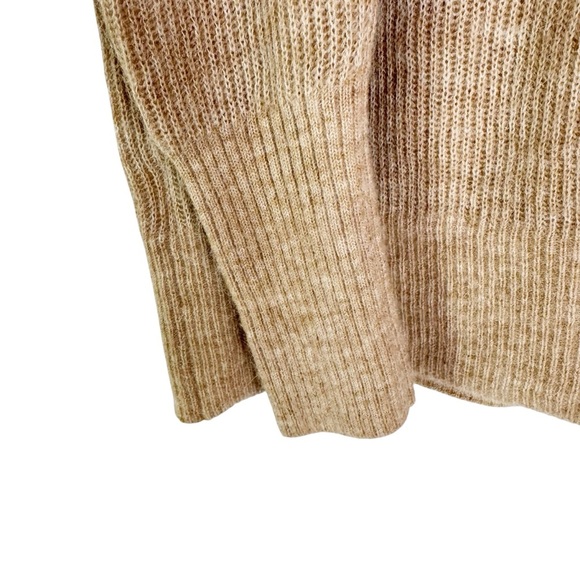 Quince Baby Alpaca Wool Knit Turtleneck Sweater Camel Size S - Picture 8 of 11
